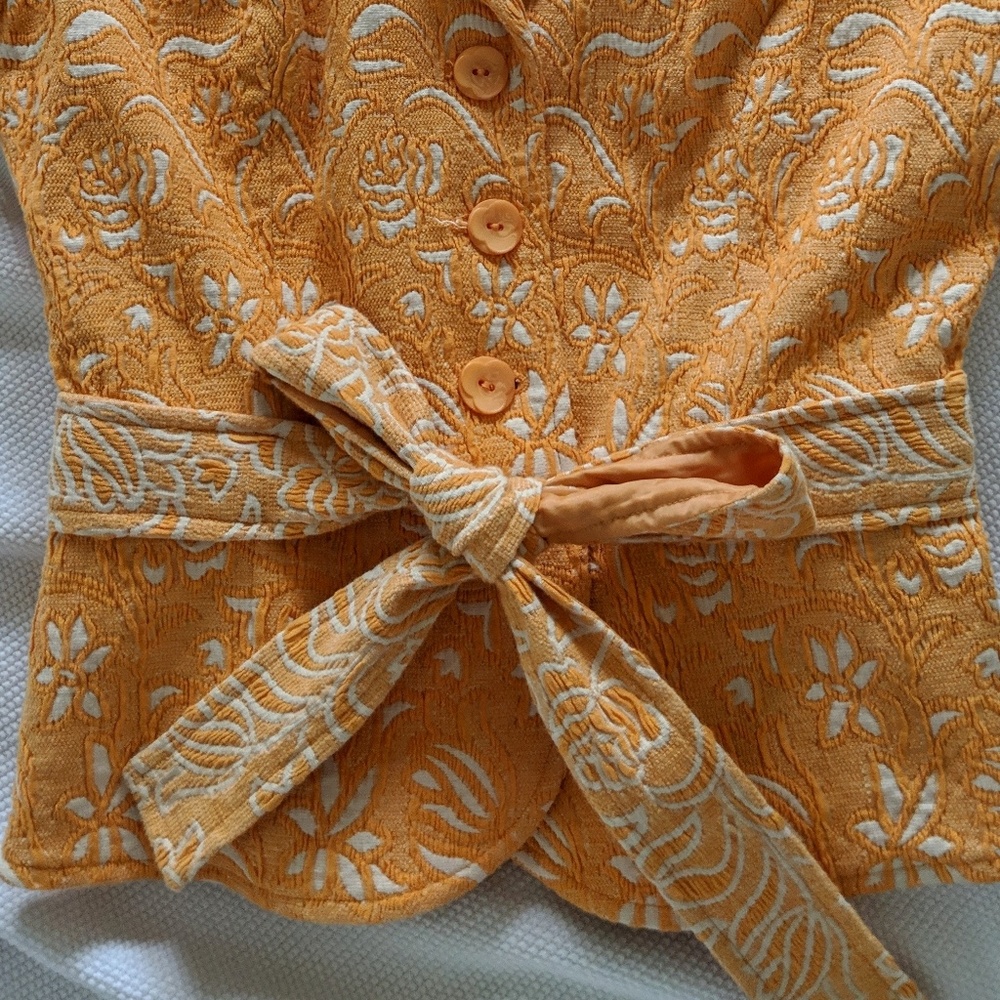 Arden B Springtime Cropped Belted Jacket - Picture 5 of 7
